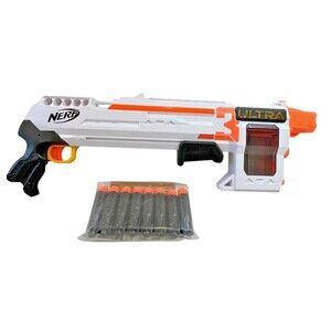 NERF Ultra Three Blaster Pump-Action 8-Dart Internal Clip + 8 Ultra Darts